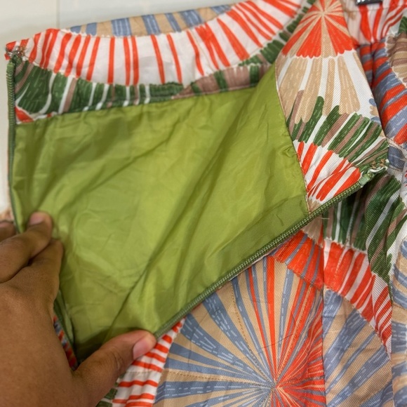 Frances Valentine Hostess Quilted Maxi Skirt Starburst Print-NWOT | 3X - Picture 10 of 15